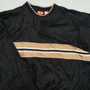 Vintage Striped Crewneck Windbreaker Sweatshirt